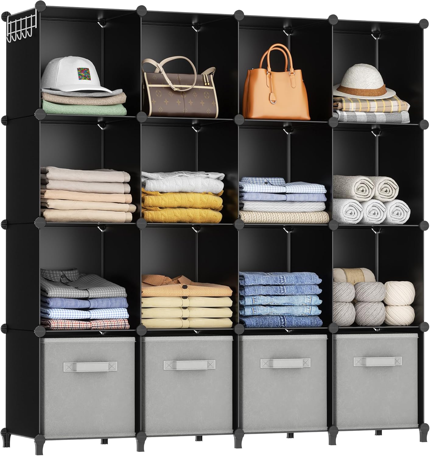 HOMIDEC 16 Cube Storage Organizer for Clothes and More