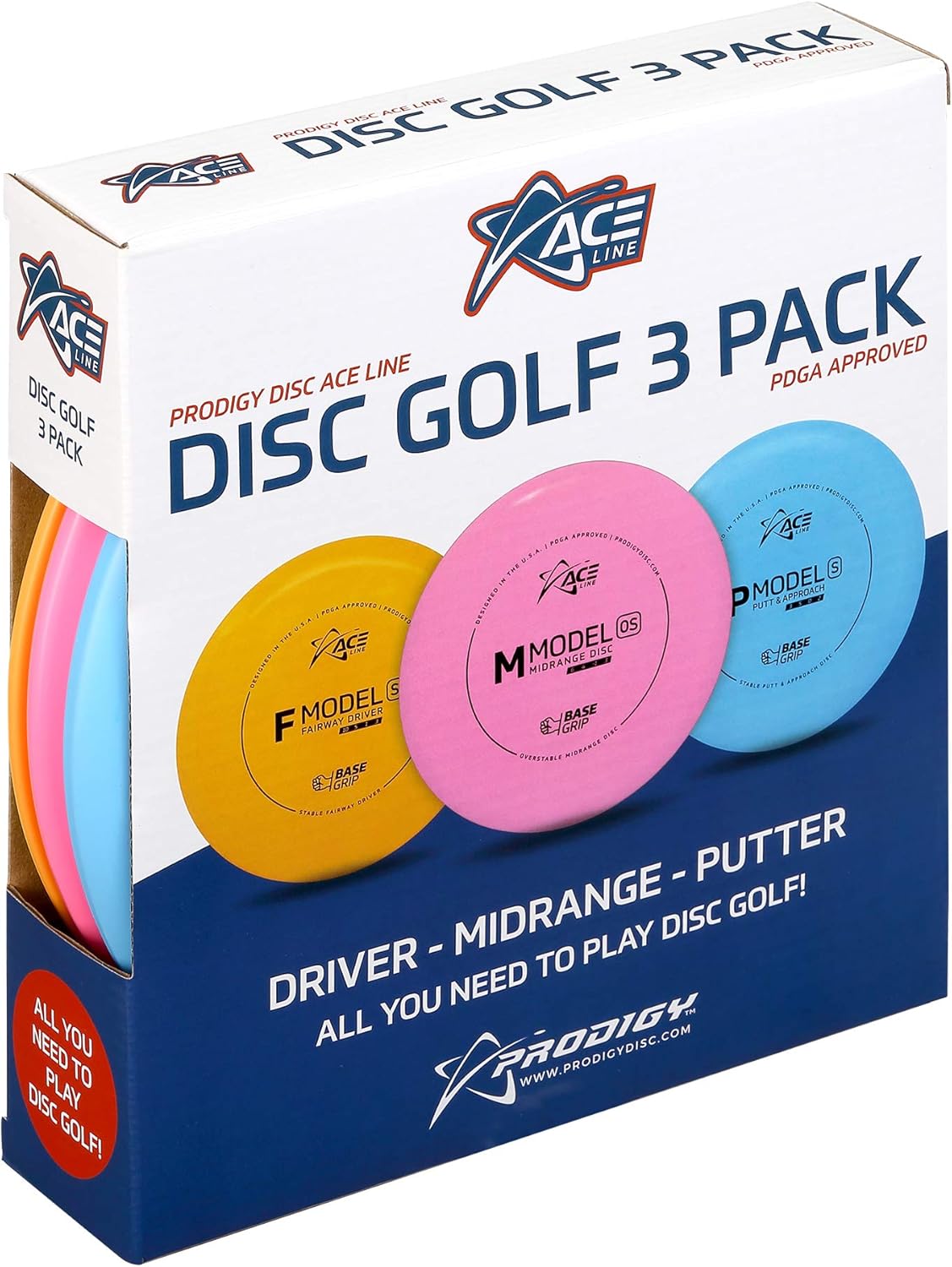 Ultimate Beginner Disc Golf Set by Prodigy Disc