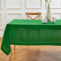 Solino Home Linen Tablecloth 52 x 52 in - Garden Green Classic