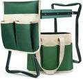 Garden Stool and Kneeler with Tool Bag Pouch for Comfort