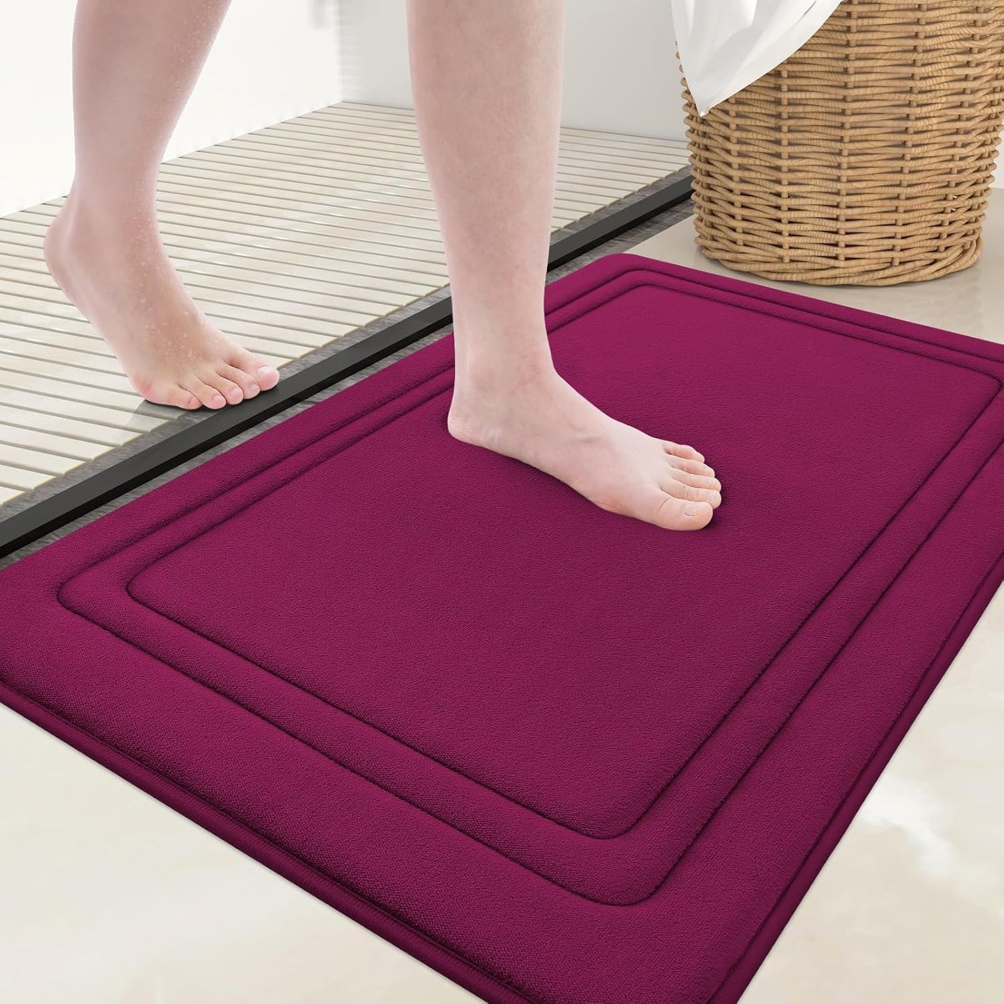 Grandaily Memory Foam Bath Mat Rug 36x24 for Ultimate Comfort