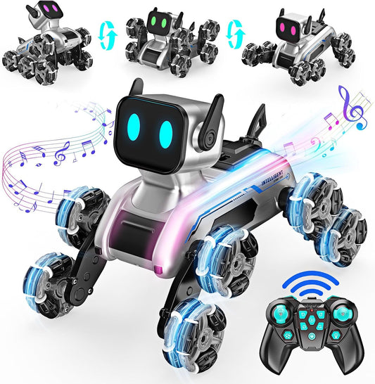 8WD Remote Control Robot Dog Car - Coolest Gift for Boys 8-12!