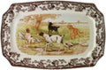 Spode Woodland Hunting Dogs 17.5in Rectangular Platter - Holiday