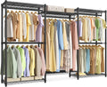 Heavy-Duty Clothes Rack 86.4 in Wide Garment Rack - Roomy Organizer