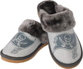 FOCO Womens NFL Team Logo Glitter Open Back Moccasin - Cozy