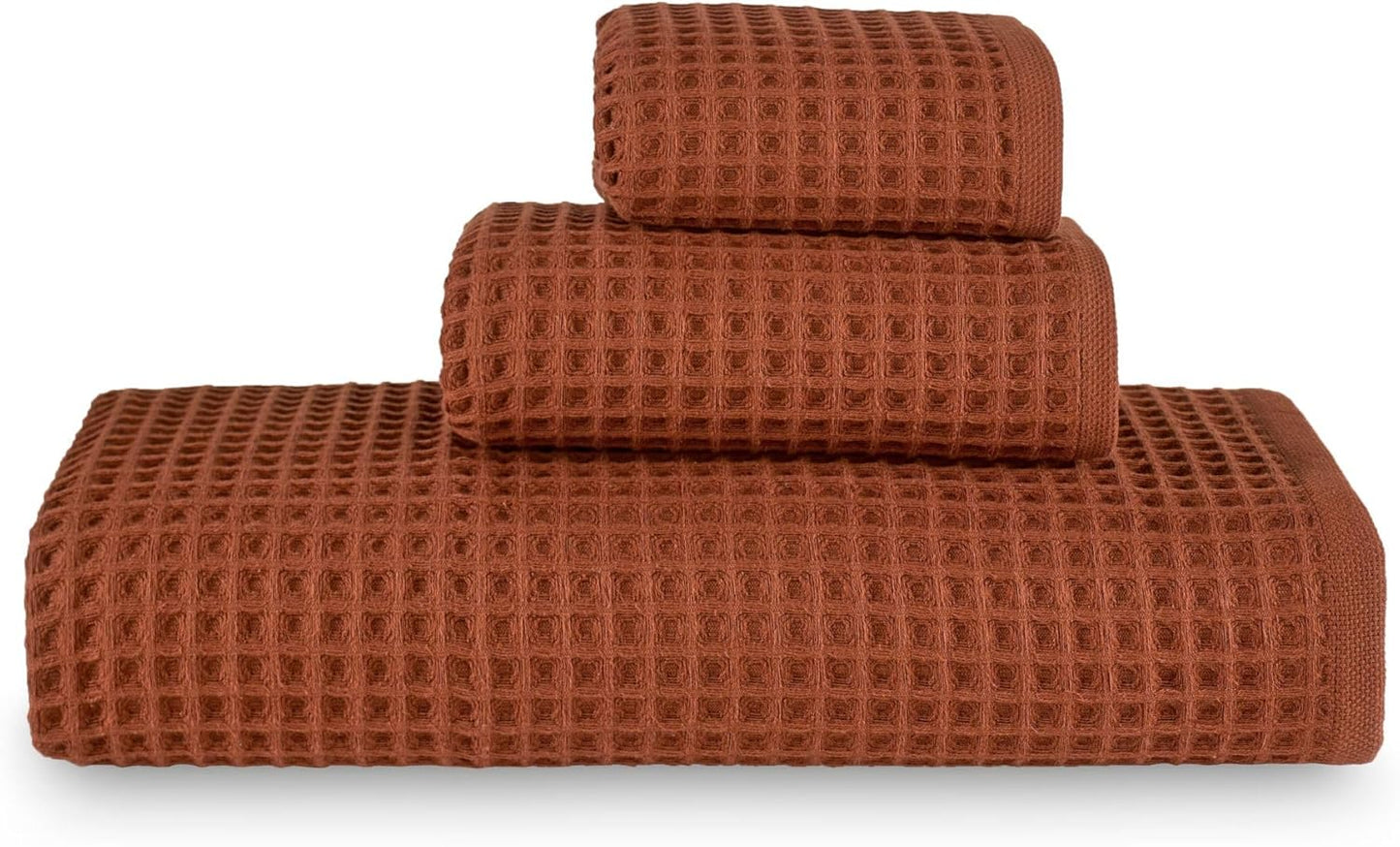 Luxurious Turkish Cotton Waffle Bath Sheet Set for Spa-Like Comfort