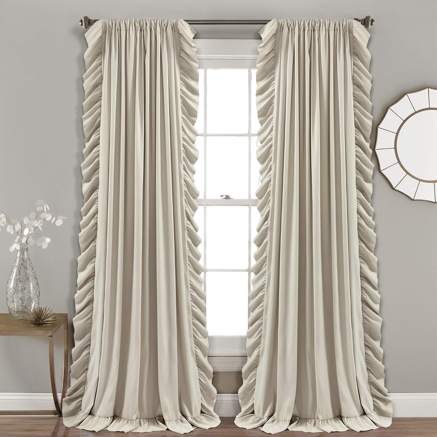 Lush Decor Reyna Ruffle Window Curtain Set for Elegant Spaces