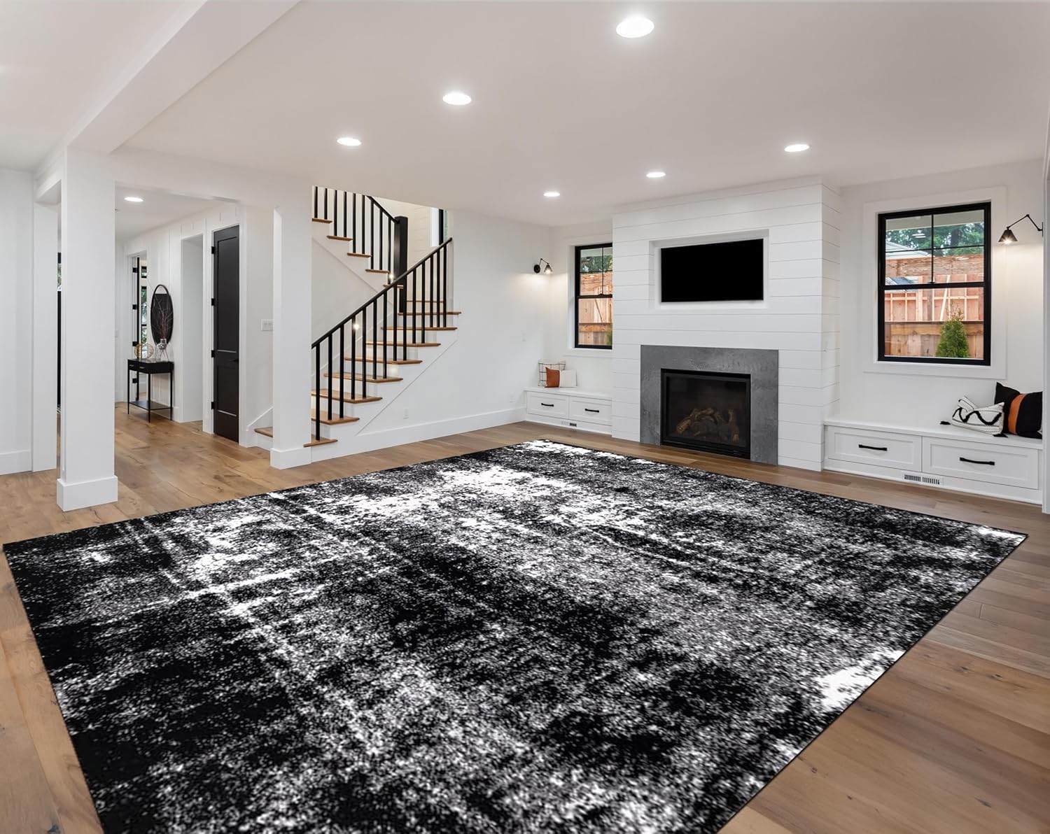 Keen Home Design Area Rugs - Non-Shedding Abstract 10x14