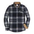 Mens Flannel Shirt Long Sleeve Button Down - Classic Brushed Cotton If
