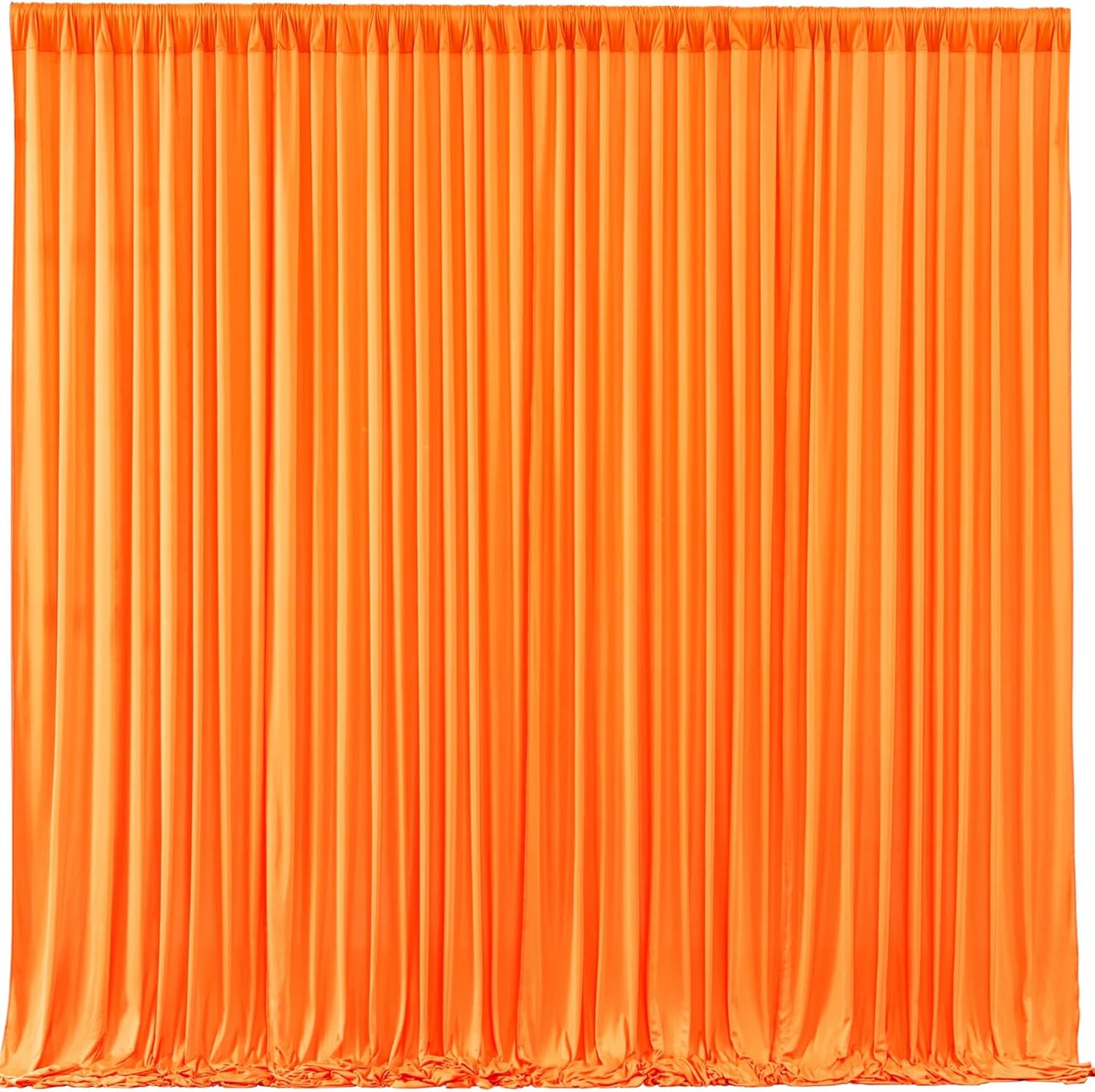 Orange Backdrop Curtains for Baby Showers & Birthday Parties