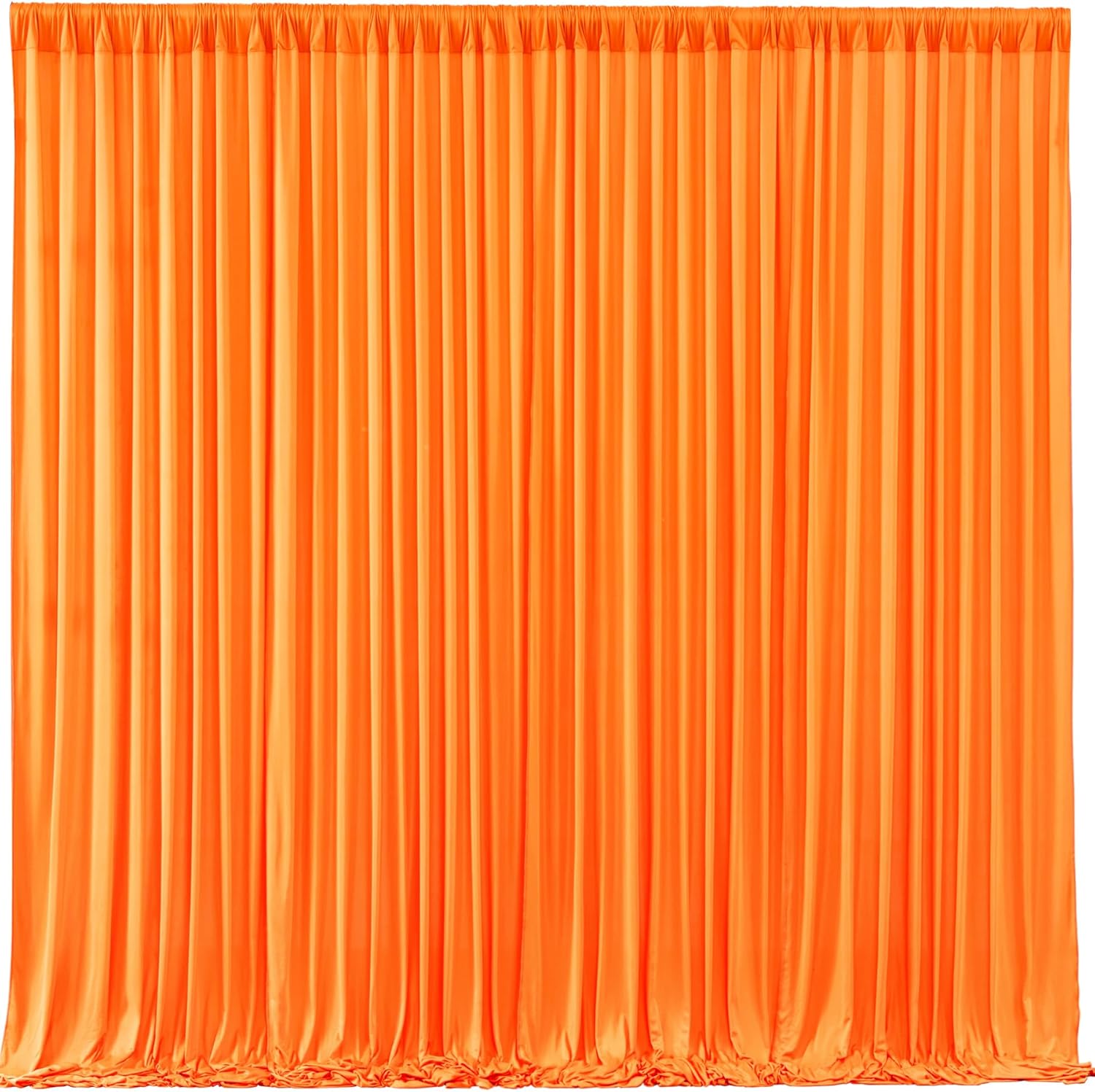 Orange Backdrop Curtains for Baby Showers & Birthday Parties