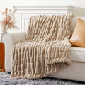 Luxury Faux Fur Throw Blanket for Couch - Soft & Cozy Design