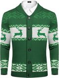 COOFANDY Men's Christmas Cardigans for Festive Holiday Cheer