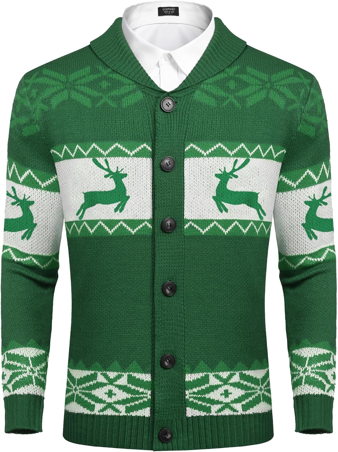 COOFANDY Men's Christmas Cardigans for Festive Holiday Cheer