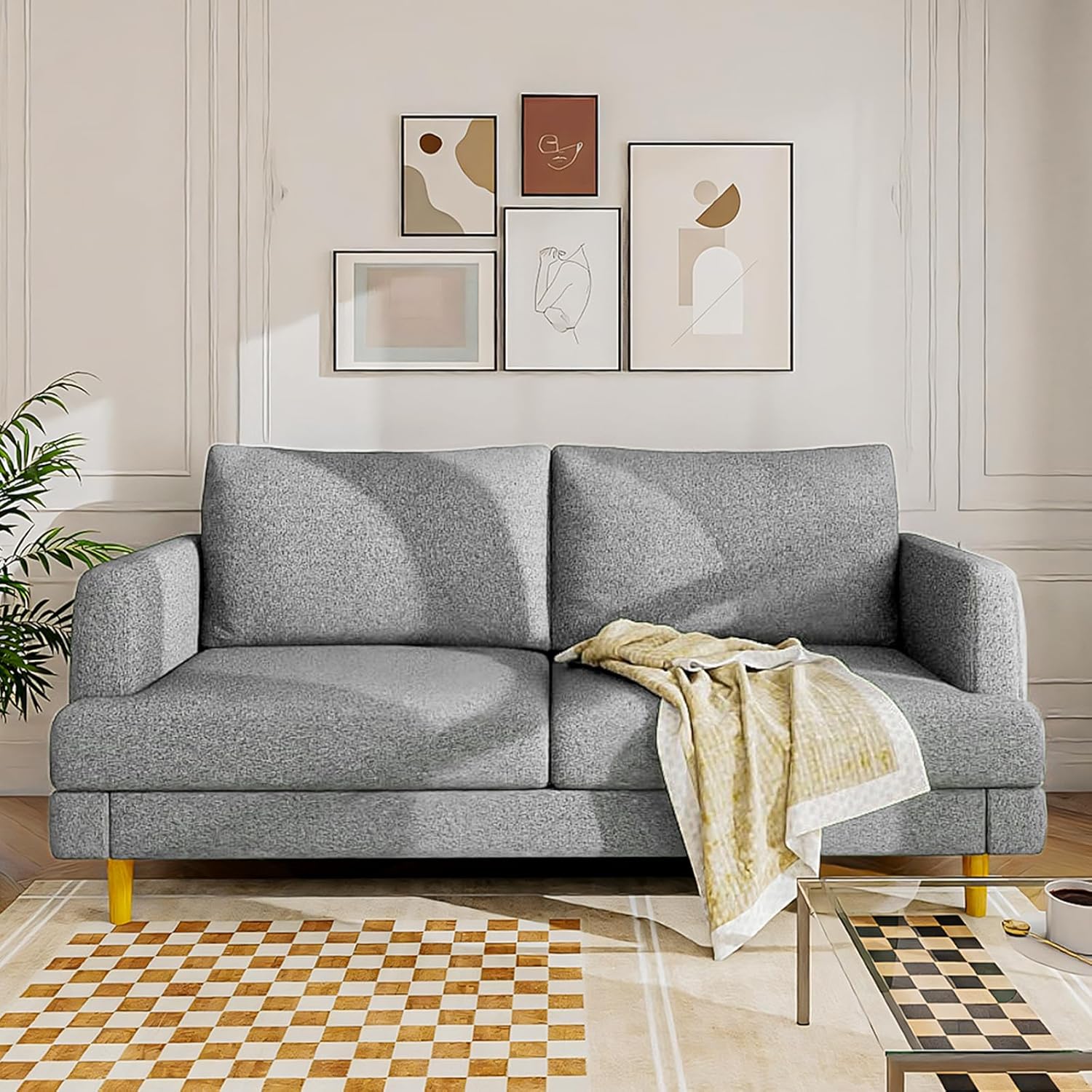 Loveseat Sofa Couch with USB Ports for Modern Living Spaces