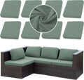 8Pcs Stretch Patio Cushion Cover Set - Waterproof Stretch Fit
