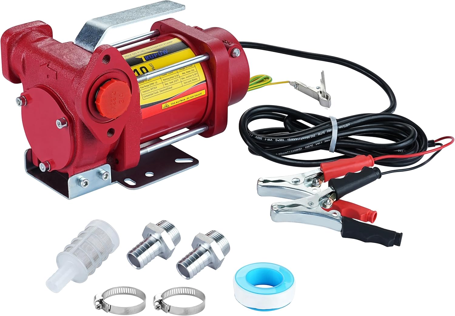 12V DC 10GPM Self-Priming Heavy-Duty Fuel Transfer Pump