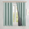 NICETOWN Seafoam Green Short Blackout Curtains for Home Decor