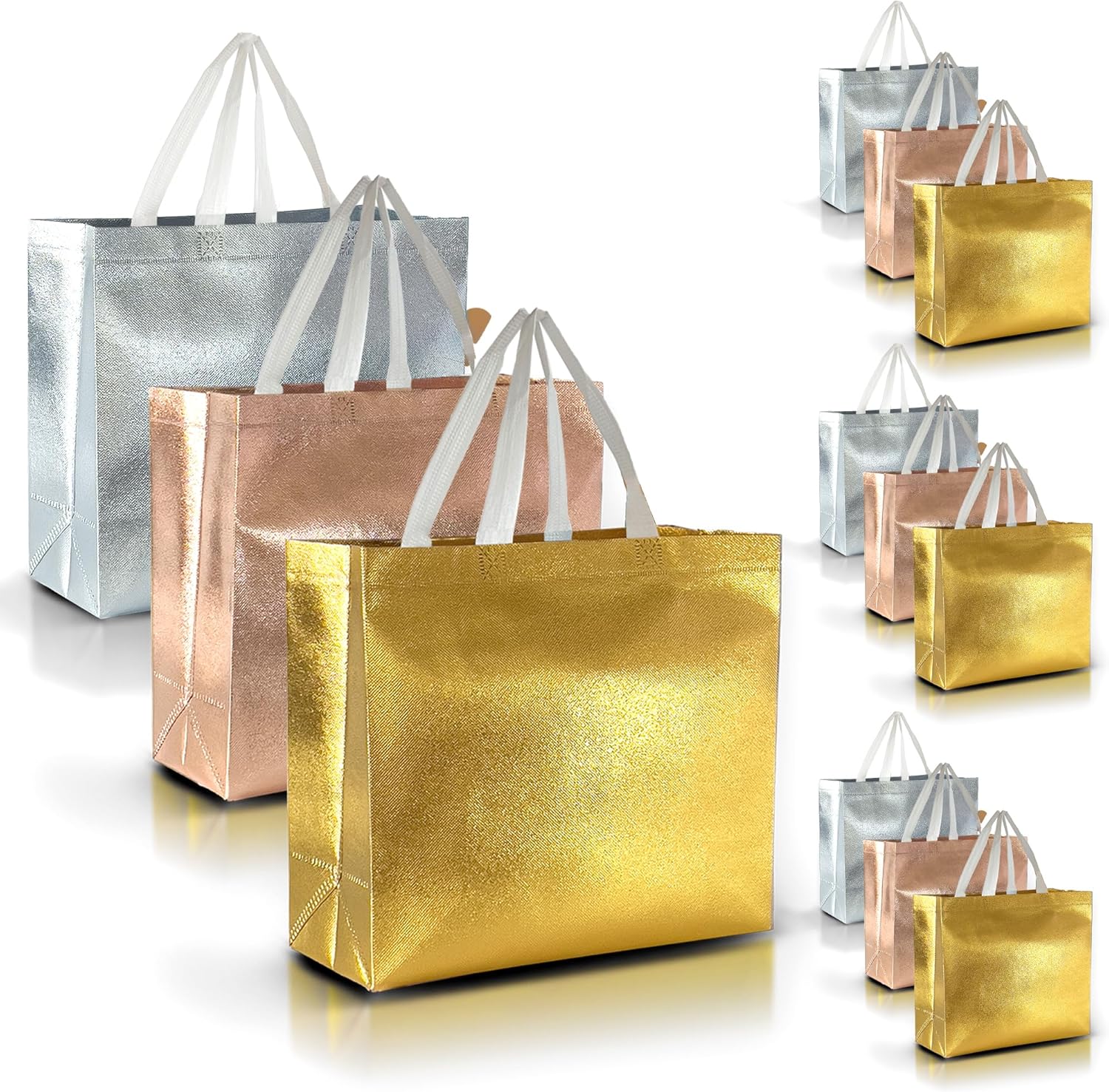 Nush Nush Set of 30 Mix Color Gift Bags for Every Occasion