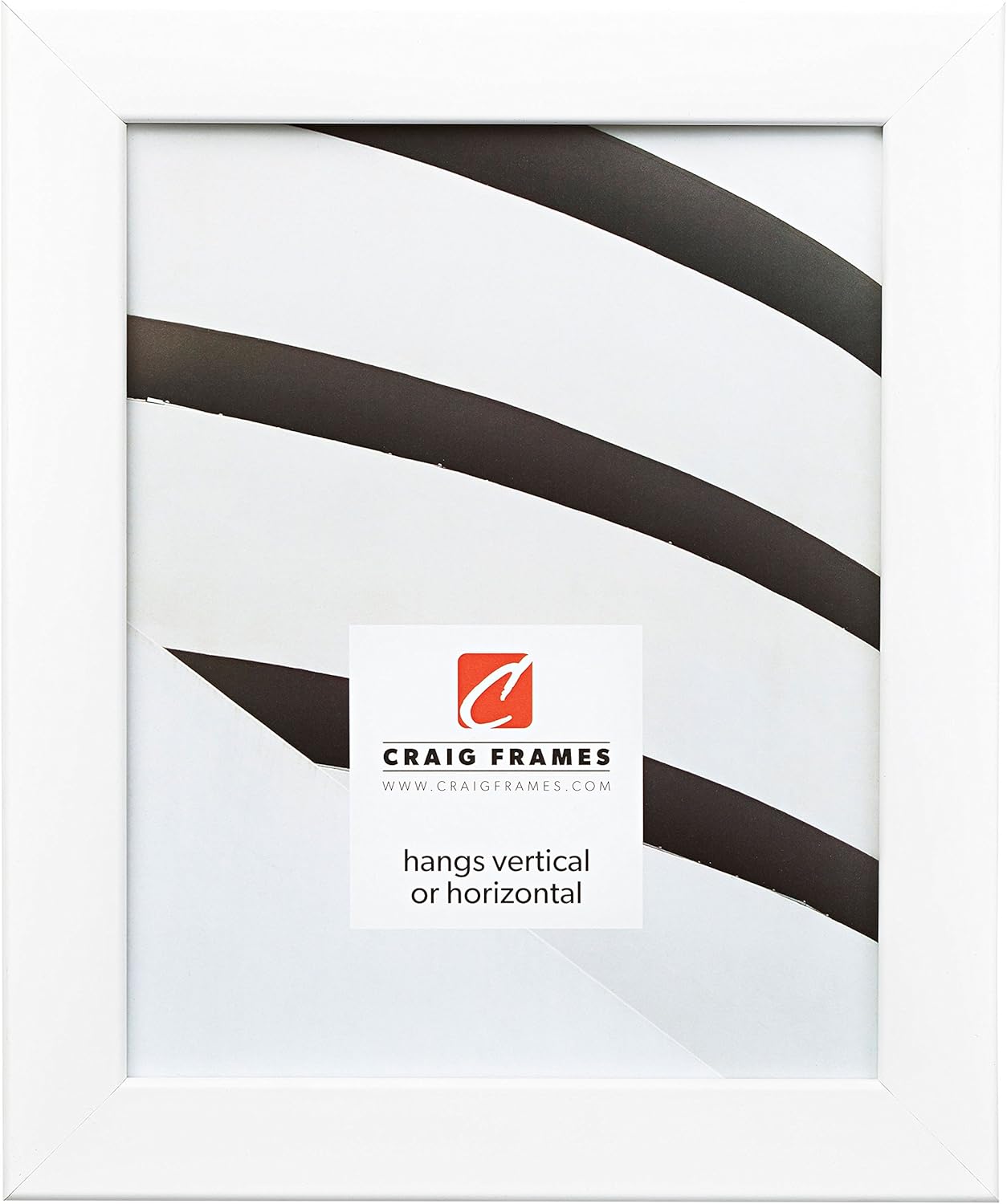 24 by 32-Inch Picture Frame with Smooth Wrap Finish in White Satin