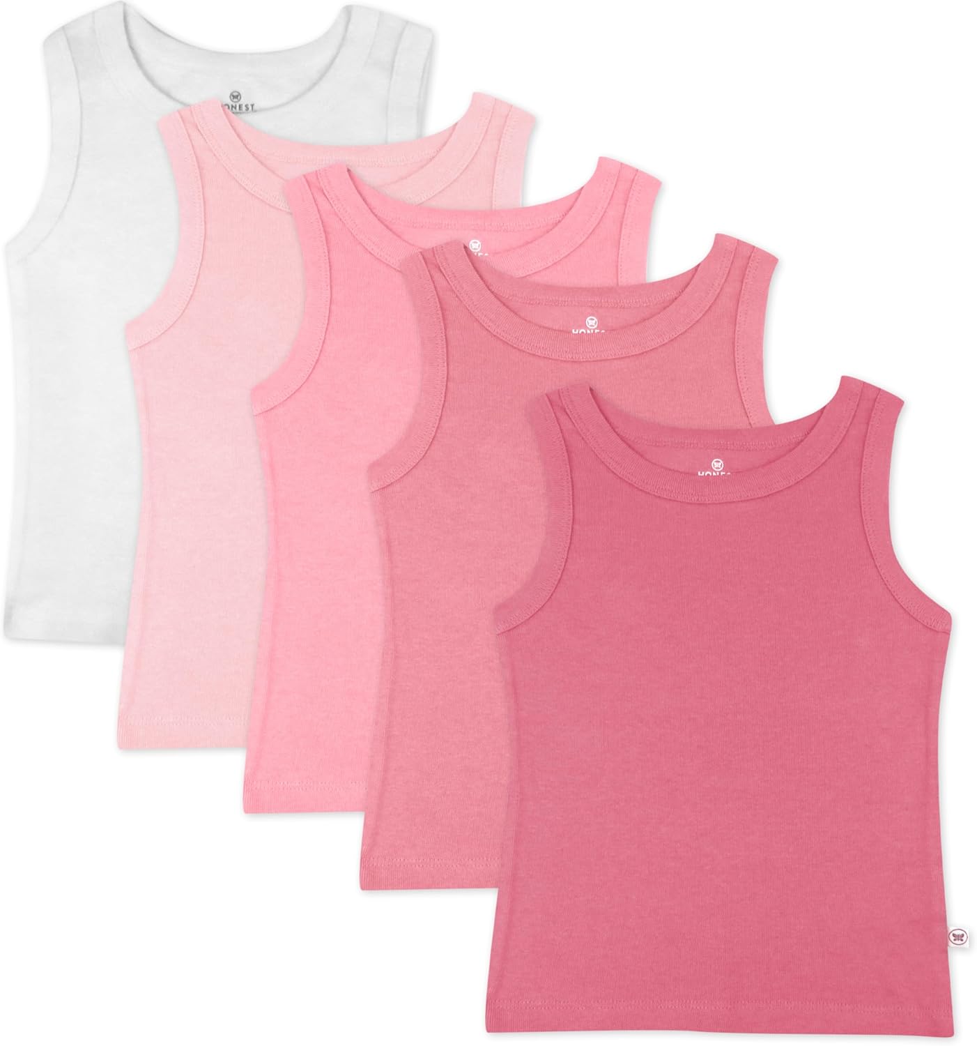 HonestBaby Baby-Girls Sleeveless Muscle T-Shirts for Infants