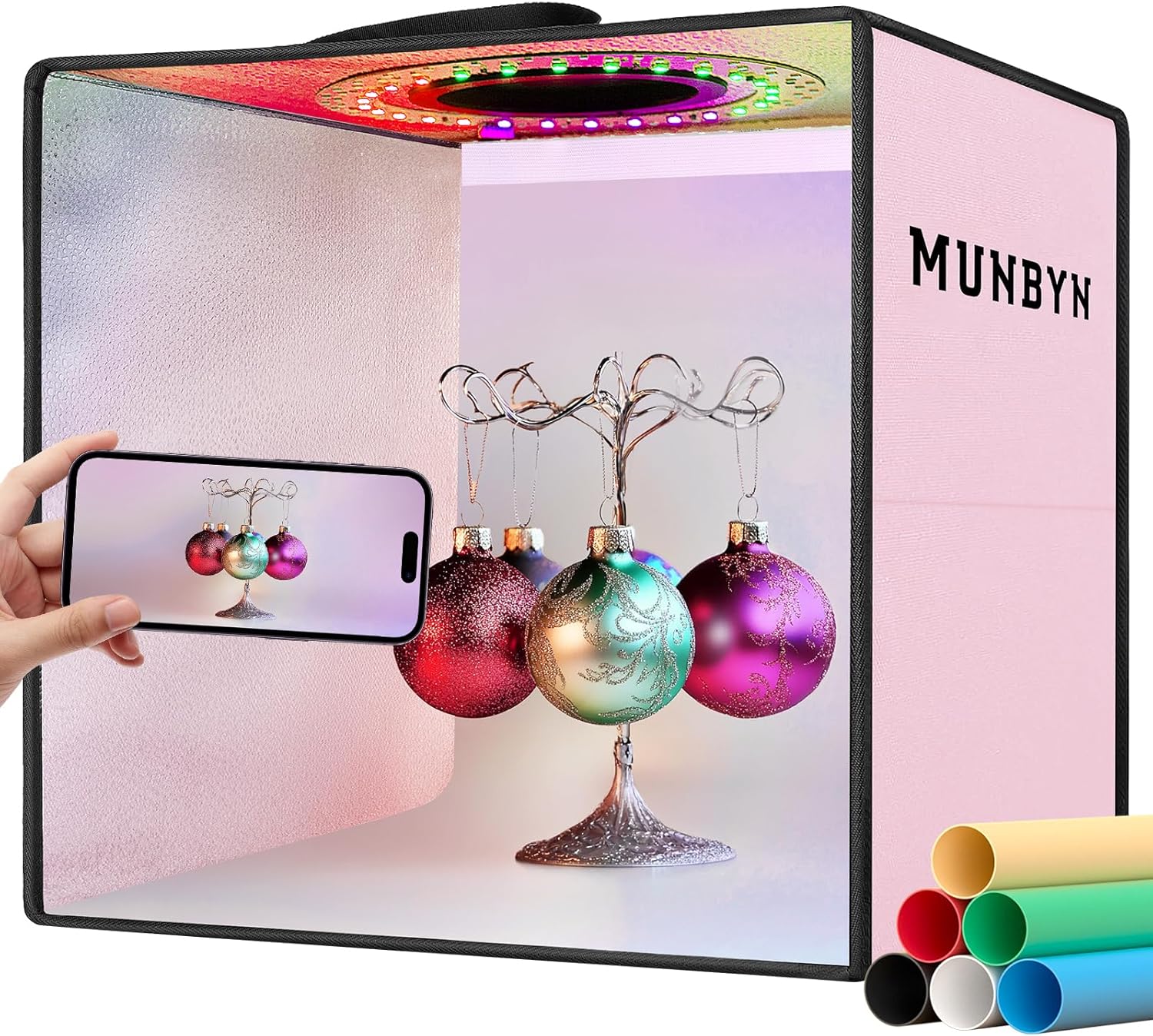 MUNBYN Light Box Photography Kit for Professional Product Shots