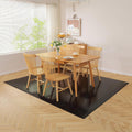 Black Chair Mat for Hardwood Floor 58 x 84 in - Heavy Duty Floor