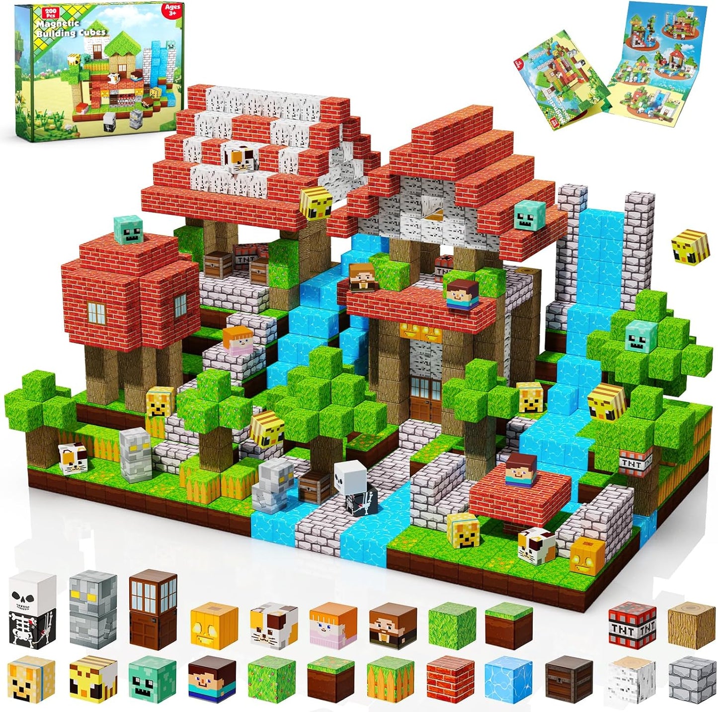Magnetic Blocks 200PCS for Kids - Creative Building Fun