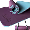 Feetlu Eco-Friendly Non-Skid Yoga Mat - Perfect 10/12mm Thickness