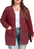 OLRIK Plus Size Cardigan for Women - Cozy & Stylish