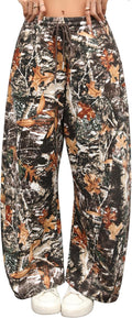 ELLEVEN Women's Y2K Wide Leg Sweatpants - Baggy High Elastic Waist