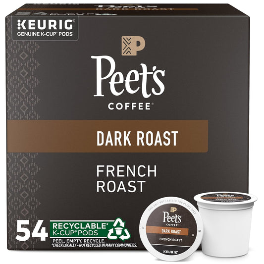 Peet's French Roast K-Cup Pods - Rich 54 Count