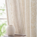 Winslow Linen Curtains 63 in Length Embroidered Floral Panels