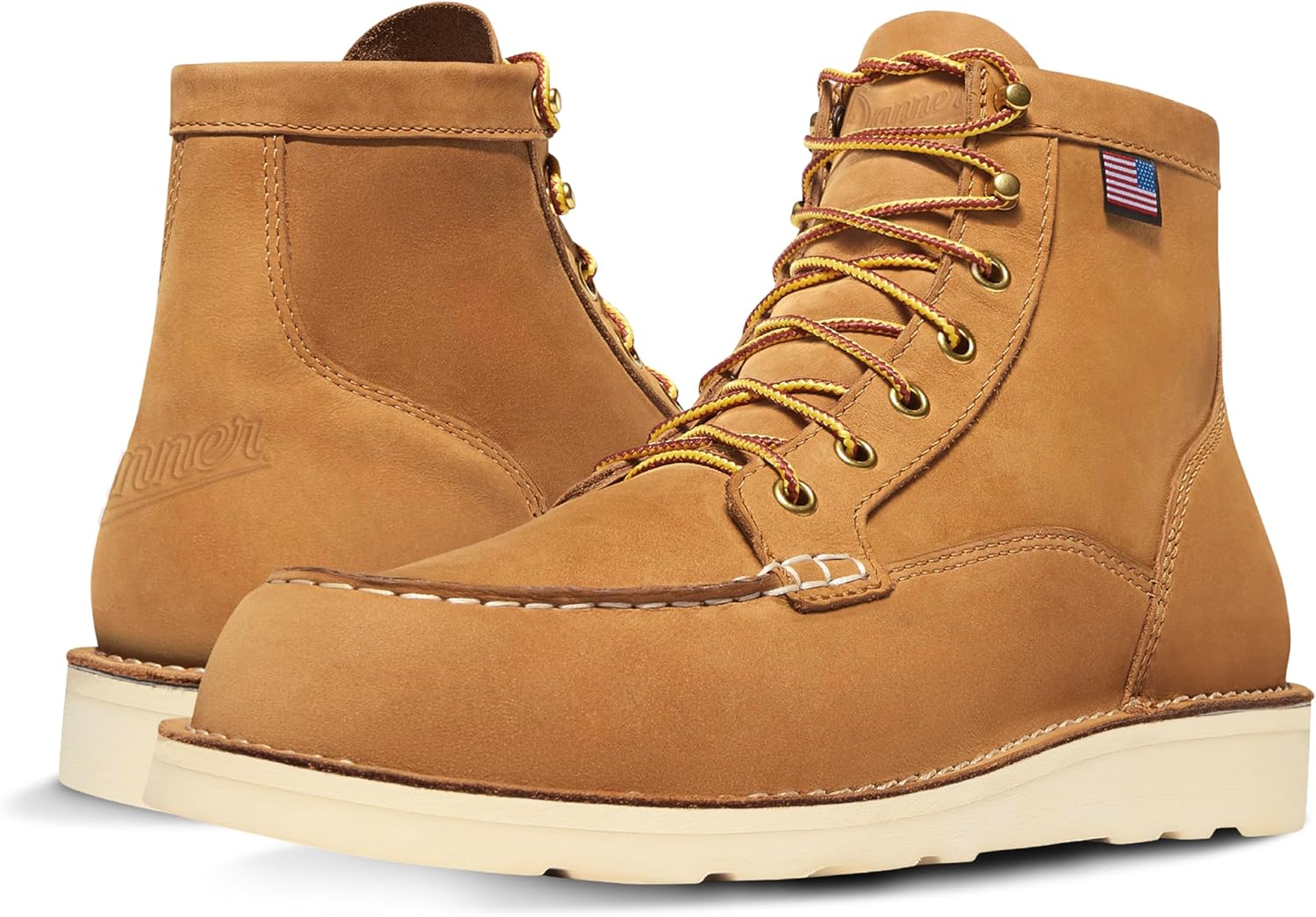 Danner 6 Bull Run Moc Toe Work Boots for Men - Durable Comfort