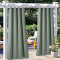 NICETOWN Patio Curtains 52 x 108 in Sage Green - Weatherproof Privacy