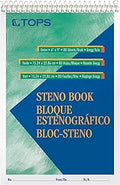 Tops Steno Books 6 in x 9 in Gregg Rule Green Tint - Practical 12-Pack