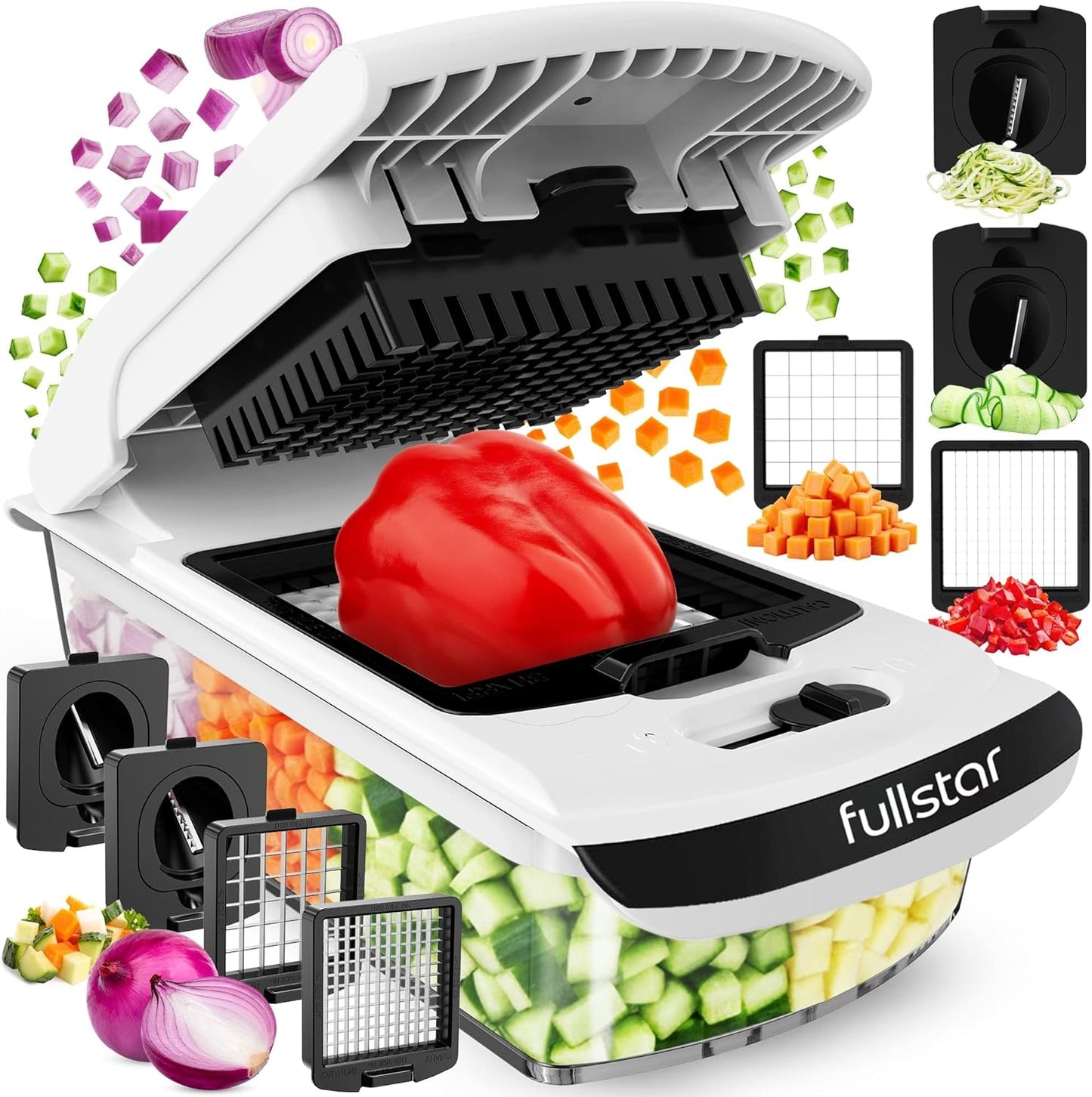 Fullstar Pro Chopper - Versatile Vegetable Chopper & Spiralizer