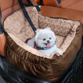 Dog Car Seat for Small Dogs Booster Seat - Plush, Secure Travel Bed