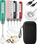 YUSWKO Rechargeable Milk Frother for Coffee and Drinks Mixer