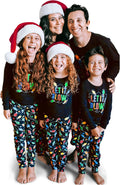 Family Matching Holiday Cotton Pajama Sets - Glow in the Dark Design