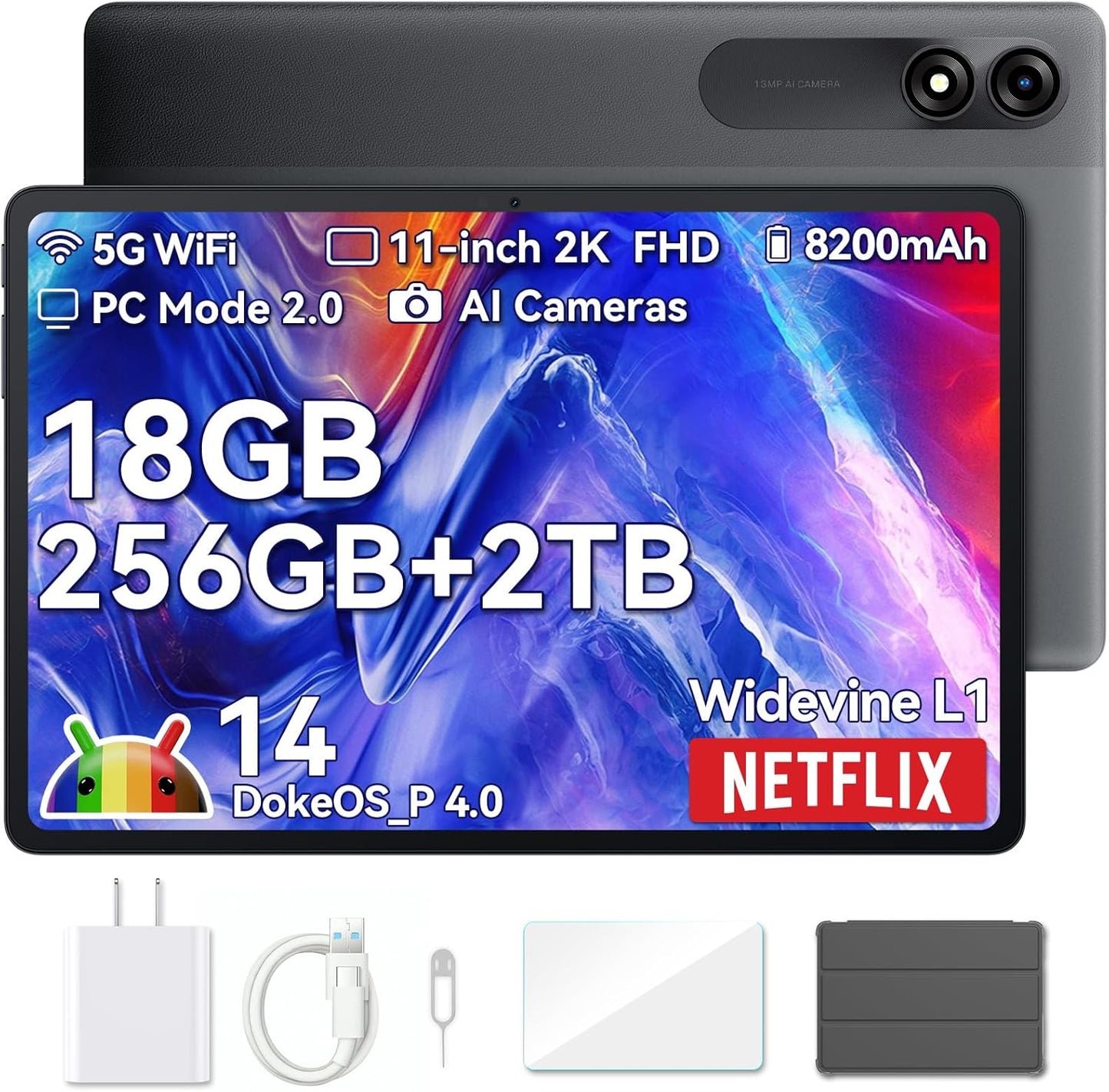 Blackview Tablet 2025: 11 inch Android 14 with 18GB RAM