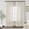 Natural Cream Linen Curtains 94 in Length - Light Filtering Linen