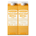 Pure-Castile Liquid Soap Refill (Citrus, 32 oz 2-Pack) - Concentrated