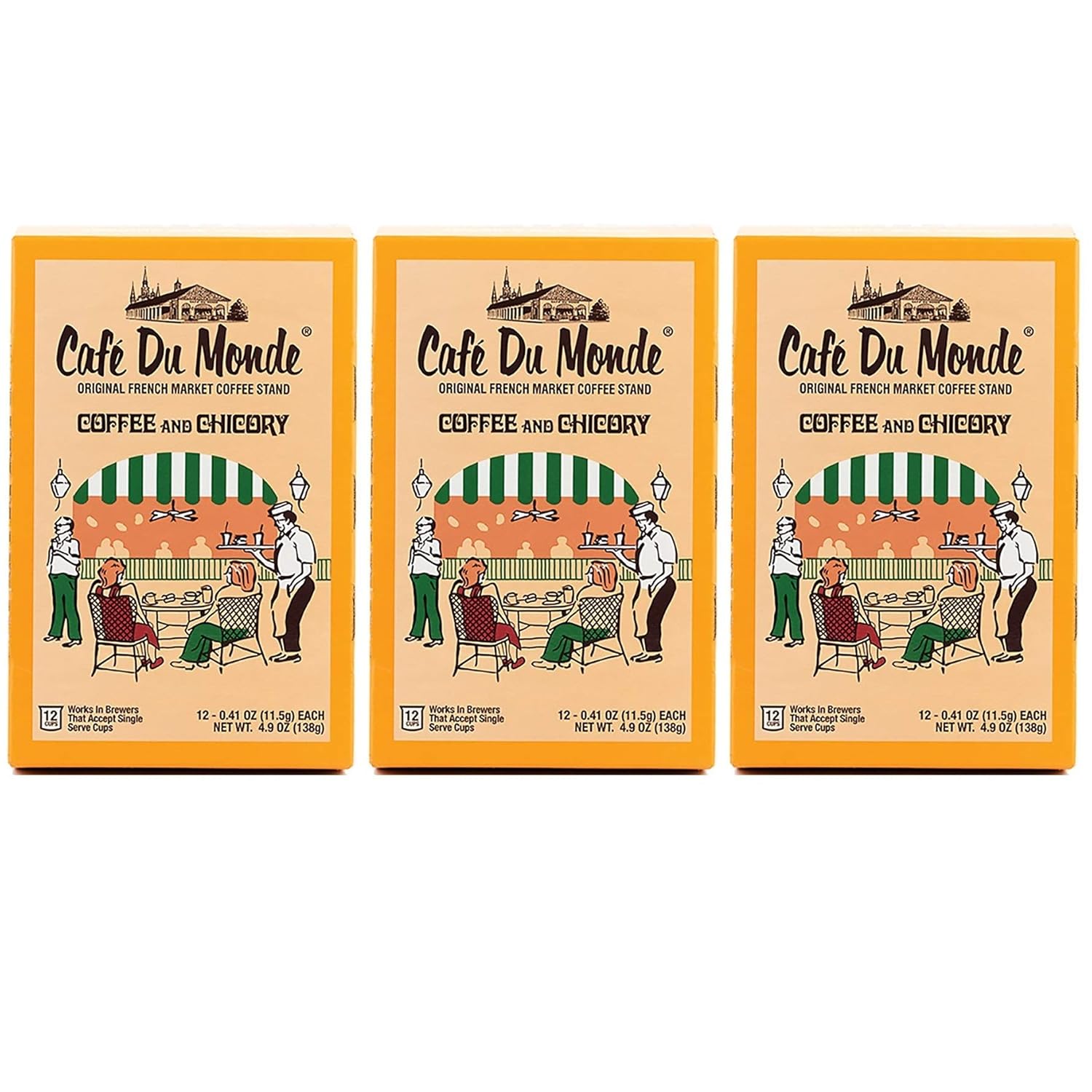 Cafe du Monde 36 Single Serve Pods - Rich & Bold Flavor