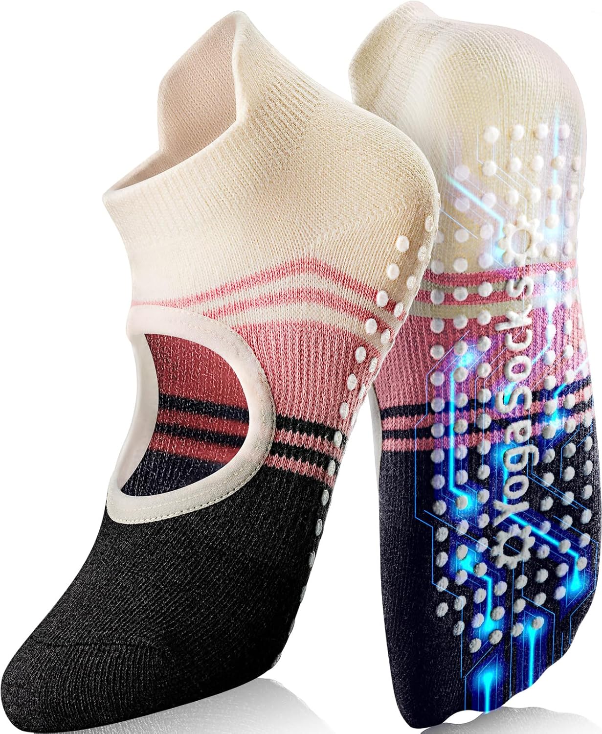 WARMVIN Non-Slip Yoga Socks - Stay Stylish & Secure!