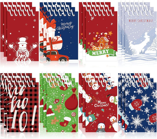 Christmas Mini Spiral Notepads - Festive Fun for Kids!