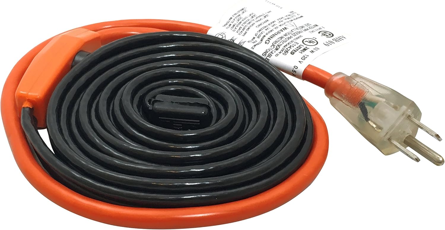 Frost King HC9A Automatic Electric Heat Kit for Pipes 9 Ft