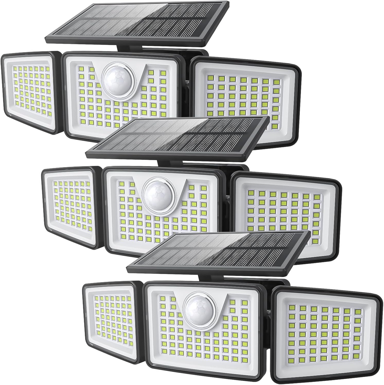 2500LM Solar Lights Outdoor with Motion Sensor for Security