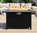 SUNLEI 45 Inch Gas Fire Pit Table - 50,000 BTU Patio Propane Fire