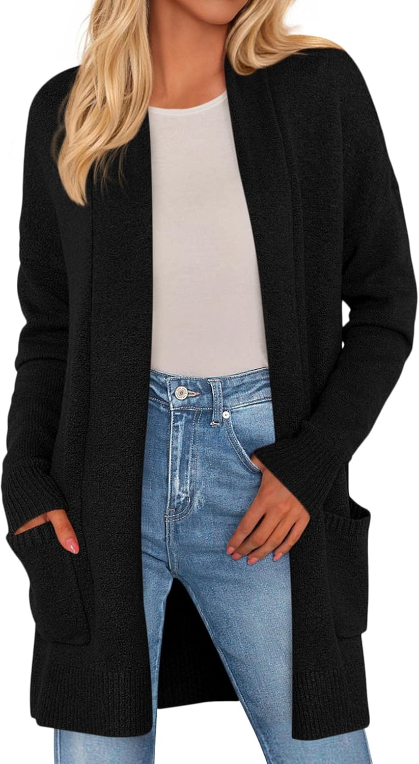 PRETTYGARDEN Women's Cozy Knit Cardigan for Fall and Winter Wear